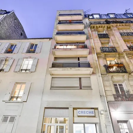 דירה Cozy Studio With Small Balcony For 2 In Montmartre פריז